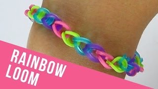 How To Make a Basic Rainbow Loom Bracelet [upl. by Thorpe]