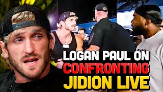 Logan Paul On CONFRONTING JiDion Live [upl. by Margaret]