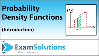 Probability Density Functions pdf  ExamSolutions [upl. by Nnylyt]