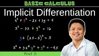 Implicit Differentiation  Basic Calculus [upl. by Einatirb92]