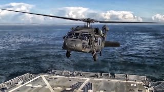 Helicopter Landing On Moving Navy Ship • It Takes Practice [upl. by Alice]