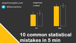 Ten Statistical Mistakes in 5 Min [upl. by Ahsatal]