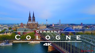 Cologne  Köln Germany 🇩🇪  by drone 4K [upl. by Bigner]