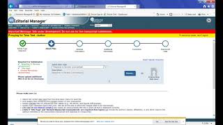 Authors Revised Manuscript Submission Editorial Manager [upl. by Nnad229]