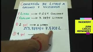 CONVERSION DE LITROS A GALONES Y VICEVERSA [upl. by Nele]