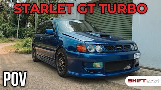 Toyota Starlet GT Turbo POV Drive GoPro 9 [upl. by Lemuela]