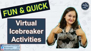 Virtual Icebreaker Activities ll 5 Icebreaker Games To Play On Zoom ll The Skill Academy [upl. by Penelope757]