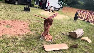 A fabulous range of wooden sculpture at Caerleon festival 2024 [upl. by Izzy]