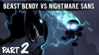 BENDY VS SANS INDIECROSSWHATIF PART2 [upl. by Euqinim]