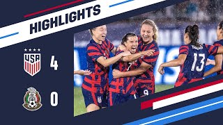 USWNT vs Mexico Highlights  July 1 2021 [upl. by Pasquale]