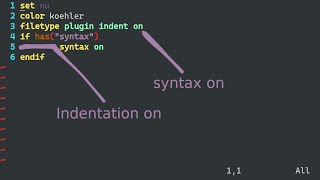 Enable Syntax Highlighting and auto indention in VIM editor [upl. by Ikram]