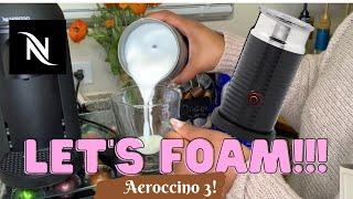 How To Foam Milk With Aeroccino 3 Make Coffee With Foam Tips amp Tricks  Easy Foamed Latte Recipe [upl. by Kellene]