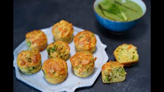 RECETTE SALÉE  MINI MUFFINS LEGUMES ET FROMAGE  VELOUTE ASPERGES [upl. by Hctub]