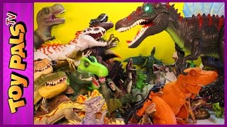 500 DINOSAURS Toy Dinosaur Figure Collection w Jurassic World Dinosaurs [upl. by Rumery]