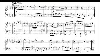 Mozart  12 Variations of Twinkle Twinkle Little Star Ah vous diraije Maman Audio  Sheet Music [upl. by Aitak1]