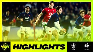 2024 U6N20  HIGHLIGHTS  WALES V FRANCE [upl. by Adnauqaj]