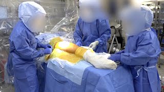 Prep and Drape for Total Hip Arthroplasty [upl. by Wynne]