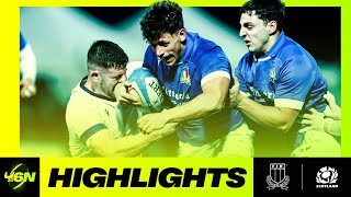 2024 U6N20  HIGHLIGHTS  ITALY V SCOTLAND [upl. by Arvy]