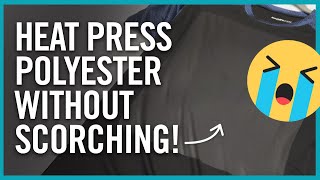 How To Heat Press On Polyester  Transfer Printing Tips amp Tricks [upl. by Pul]