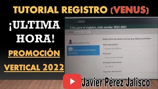 TUTORIAL REGISTRO PROMOCION VERTICAL 2022 [upl. by Synned227]