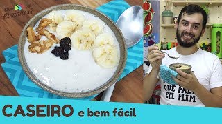 IOGURTE DE BANANA CASEIRO  Faça em casa você vai adorar [upl. by Akiras]