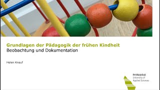 Beobachtung und Bildungsdokumentation in Kindertageseinrichtungen [upl. by Daley514]