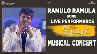 Ramuloo Ramulaa Song Live Performance By Anurag Kulkarni  AVPLMusicalConcert  Allu Arjun [upl. by Lelah]