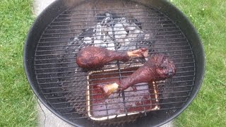 How to make the best smoked BBQ turkey drumsticks [upl. by Yelahc]