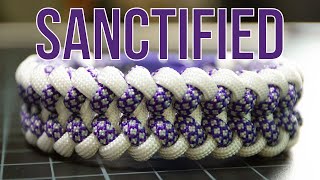 Wide Paracord Bracelet—Sanctified Weave [upl. by Callas]