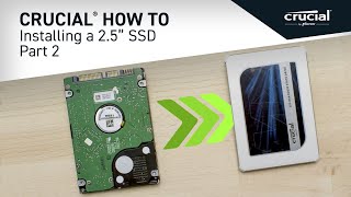 Part 2 of 4  Installing a Crucial® 25quot SSD Copy [upl. by Arte]