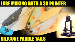 Making lures with a 3d printer silicone paddle tails [upl. by Heshum]