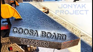 Full synthetic Transom upgrade  Coosa Board  JonYak Project [upl. by Roberto]