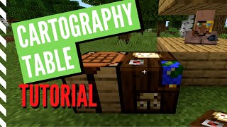 How To Use A CARTOGRAPHY TABLE In Minecraft Full Tutorial [upl. by Anialahs]