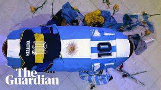 Tens of thousands of Argentinians farewell Diego Maradona [upl. by Nele]