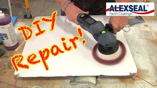 How To Repair Deep Scratches On Your Boat Using Alexseal Paint [upl. by Maitund]