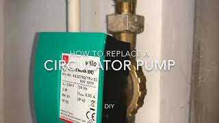 How to replace a circulation pump circulator pump Speed Circulator by Wilo DIY [upl. by Einal]