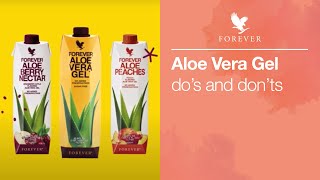 Aloe Vera Gel Dos and Donts  Forever Living Products [upl. by Vastha]