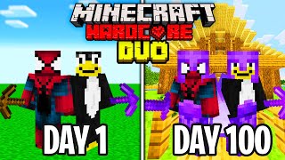 We Survived 100 Days in HARDCORE Minecraft [upl. by Dora366]