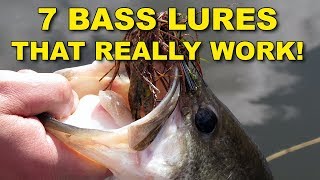 7 Best Bass Lures That Work Year Round  Bass Fishing [upl. by Jedlicka]