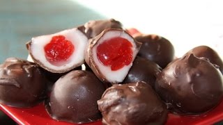 Chocolate covered cherries recipe easy [upl. by Lecrad]