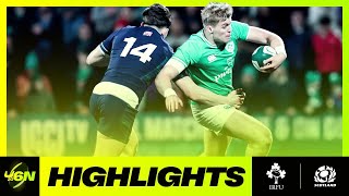 2024 U6N20  HIGHLIGHTS  IRELAND V SCOTLAND [upl. by Kelbee128]