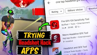 Trying Free Fire HEADSHOT APPS From Play Store  Free Fire [upl. by Laleb744]