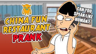 China Fun Asian Restaurant Prank Call  OwnagePranks [upl. by Aerdnael351]