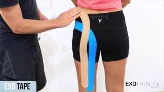 How To Apply EX9 Kinesiology Tape For Sciatica [upl. by Bambi393]