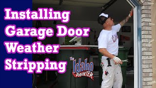 How To Replace Garage Door Weather Strips Home Energy Hacks [upl. by Gefell]