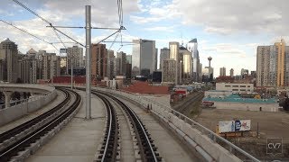 CTrain Blue Line in 4 Minutes Time Lapse [upl. by Nnaacissej685]