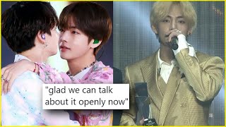 Taehyung SPEAKS OUT on Jungkook RELATIONSHIP Taehyungs BREAK on KPOP [upl. by Llerdnam241]