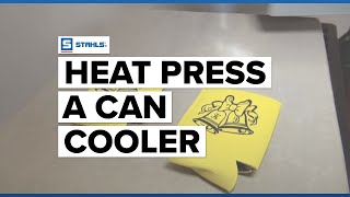 How to Heat Press a Can Cooler [upl. by Gyatt]