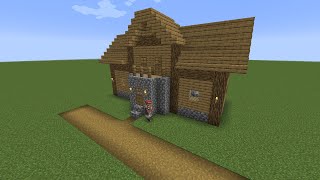 How to build a Minecraft Village Library 2 114 plains [upl. by Ydorb]