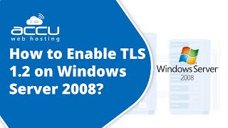 How to enable TLS 1 2 on Windows Server 2008 [upl. by Mela]